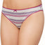 Charter Club Intimates Purple/Grey-Stripe Pretty Cotton Bikini Brief
