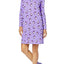 Charter Club Intimates Purple Pretty-Penguin Graphic-Print Cotton Sleepshirt With Matching Socks
