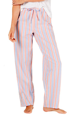 Charter Club Intimates Railroad Orange Striped Soft Cotton PJ Pant thumbnail 1