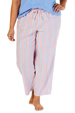 Charter Club Intimates Railroad Orange Striped Soft Cotton PJ Pant thumbnail 4