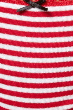 Charter Club Intimates Red-Stripe Pretty Cotton Thong thumbnail 2