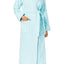 Charter Club Intimates Soft-Rain-Blue Luxe Cotton Terry Long Wrap-Robe