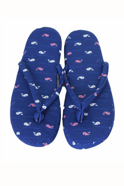 Charter Club Intimates Whales-Tales Printed Slippers thumbnail 1