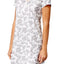 Charter Club Intimates White/Black Rose-Toile Short-Sleeve Sleepshirt