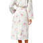 Charter Club Intimates White Floral-Print Lace-Trim Robe