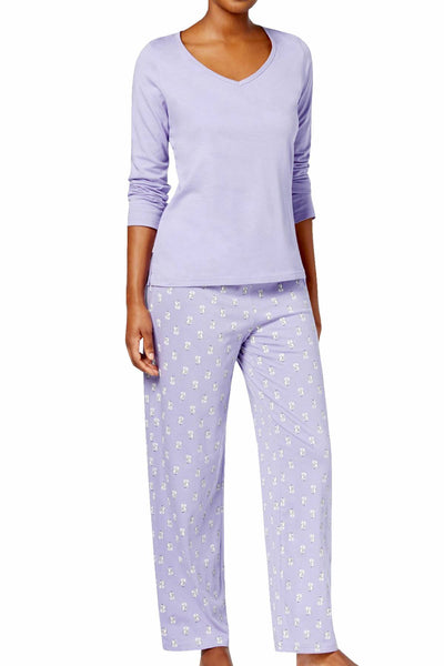 Charter Club Intimates Wise-Owl Printed Pajama Set