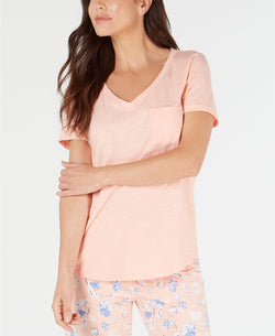 Charter Club Knit Lounge Tee in Barely Pink thumbnail 2