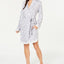 Charter Club Lace Trimmed Soft Knit Modal Wrap Robe in Floral Spray