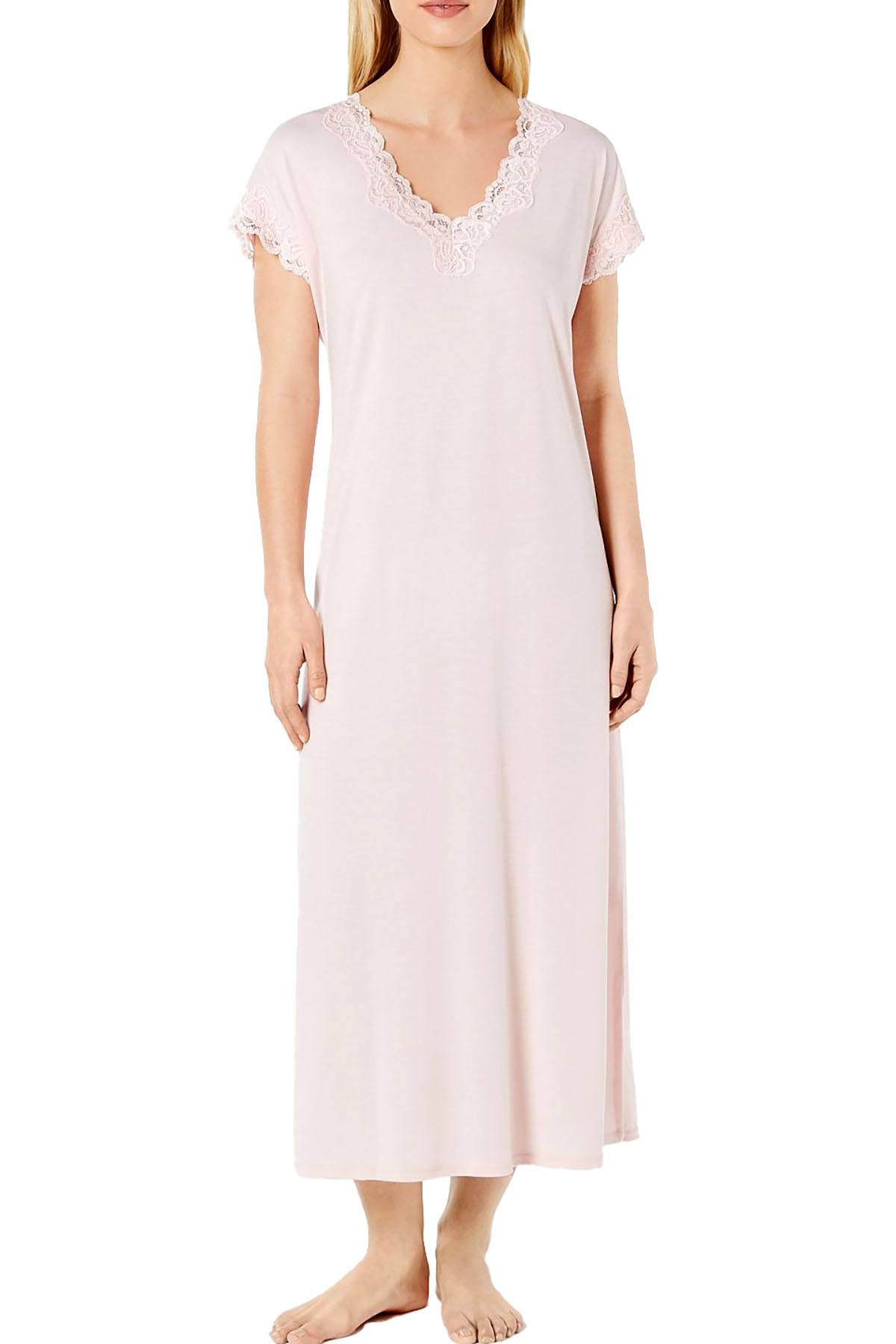 Charter Club Lace Trimmed Soft Modal Knit Nightgown in Potpourri