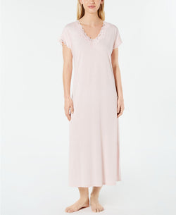 Charter Club Lace Trimmed Soft Modal Knit Nightgown in Potpourri thumbnail 3