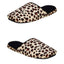 Charter Club Leopard-Print Micro-Velour Scuff Memory-Foam Slippers