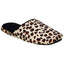 Charter Club Leopard-Print Micro-Velour Scuff Memory-Foam Slippers