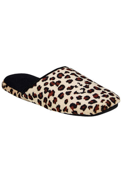 Charter Club Leopard-Print Micro-Velour Scuff Memory-Foam Slippers thumbnail 3