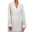 Charter Club Long Chevron Zip Front Robe Chevron Chalky Grey