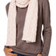 Charter Club Pale Dogwood-Pink Cable-Knit Scarf