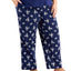 Charter Club Plus Cotton Knit Pajama Pants Floral Toi