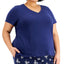 Charter Club Plus Sleep T-shirt Medieval Blue