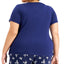 Charter Club Plus Sleep T-shirt Medieval Blue