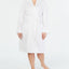 Charter Club Plus Striped Texture Knit Robe Bright White