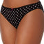 Charter Club Pretty Cotton Bikini Brief Black Autumn-Berry