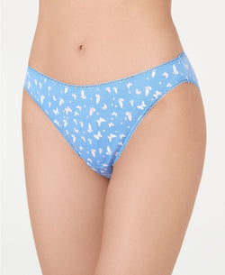Charter Club Pretty Cotton Bikini Brief in Periwinkle Blue Butterfly thumbnail 2