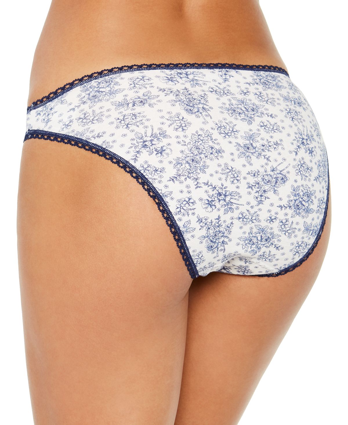 Charter Club Pretty Cotton Bikini Underwear Angel White