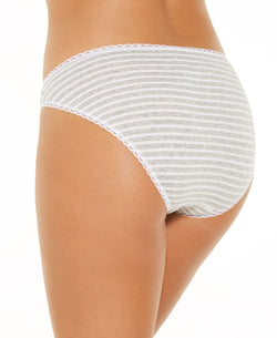 Charter Club Pretty Cotton Bikini Underwear Lurex Stripe thumbnail 3