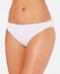 Charter Club Pretty Cotton Bikini in Lavender Geo Print thumbnail 2