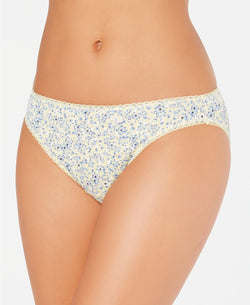 Charter Club Pretty Cotton Bikini in Yellow Floral thumbnail 2