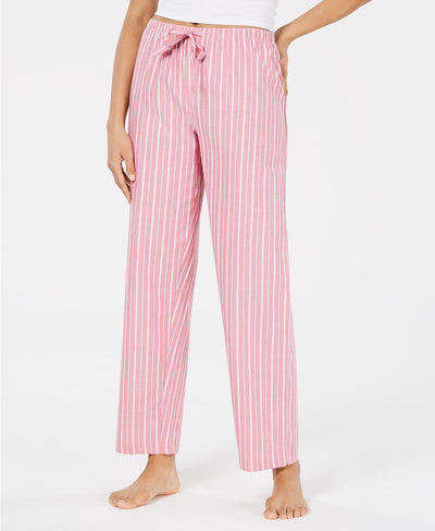 Charter Club Stripe Print Soft Cotton Pajama Pant in Edged Stripe