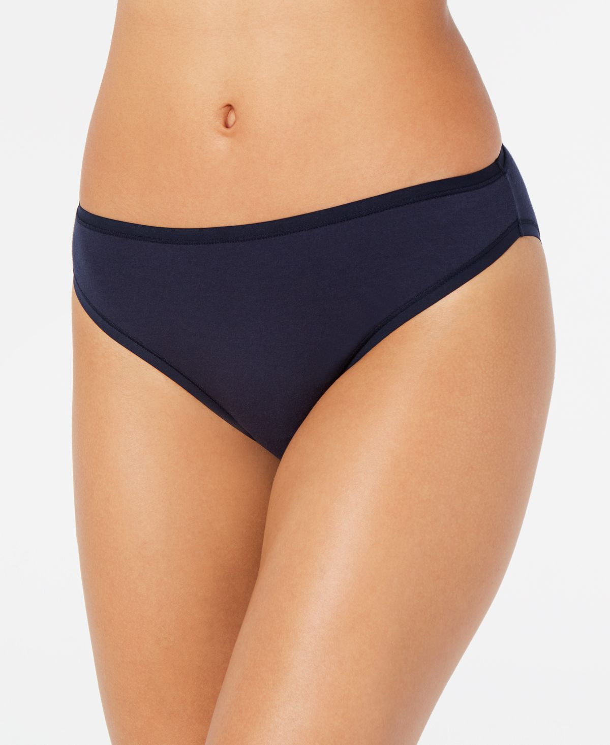 Charter Club Supima Cotton Thong Underwear Navy Nautical