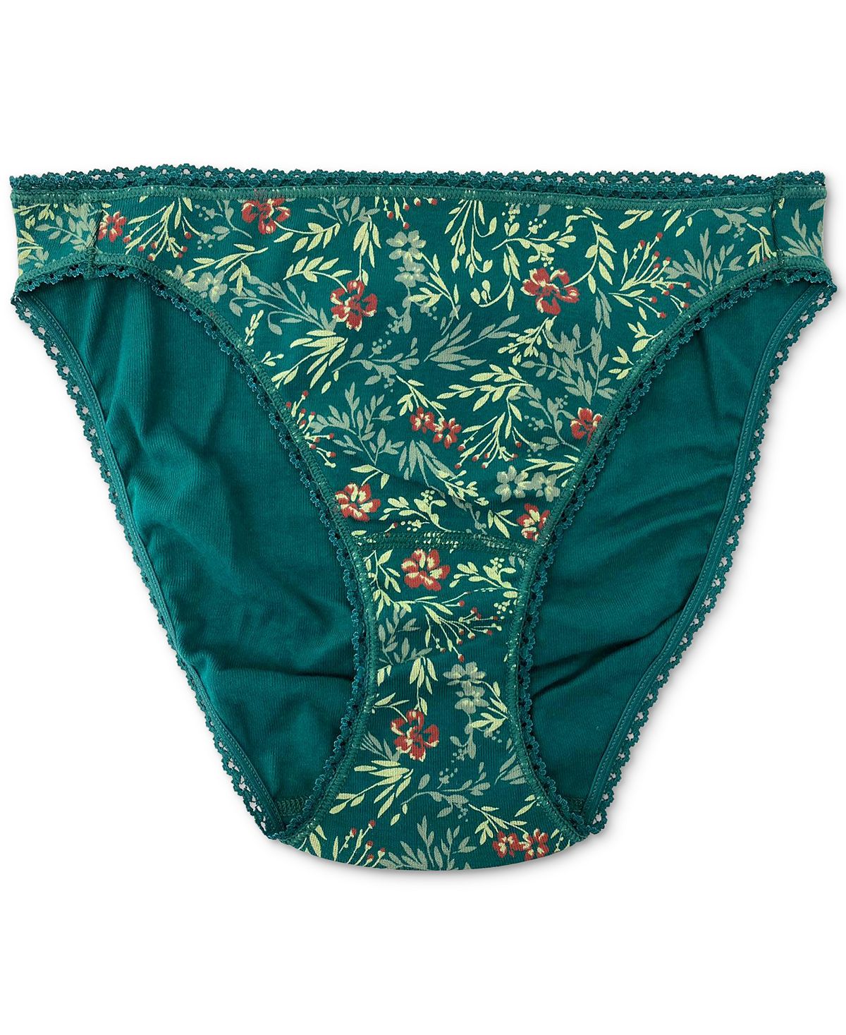 Charter Club Wo Cotton Bikini Underwear Jungle Green