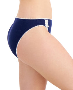 Charter Club Wo Cotton Pointelle Bikini Underwear Medieval Blue thumbnail 2