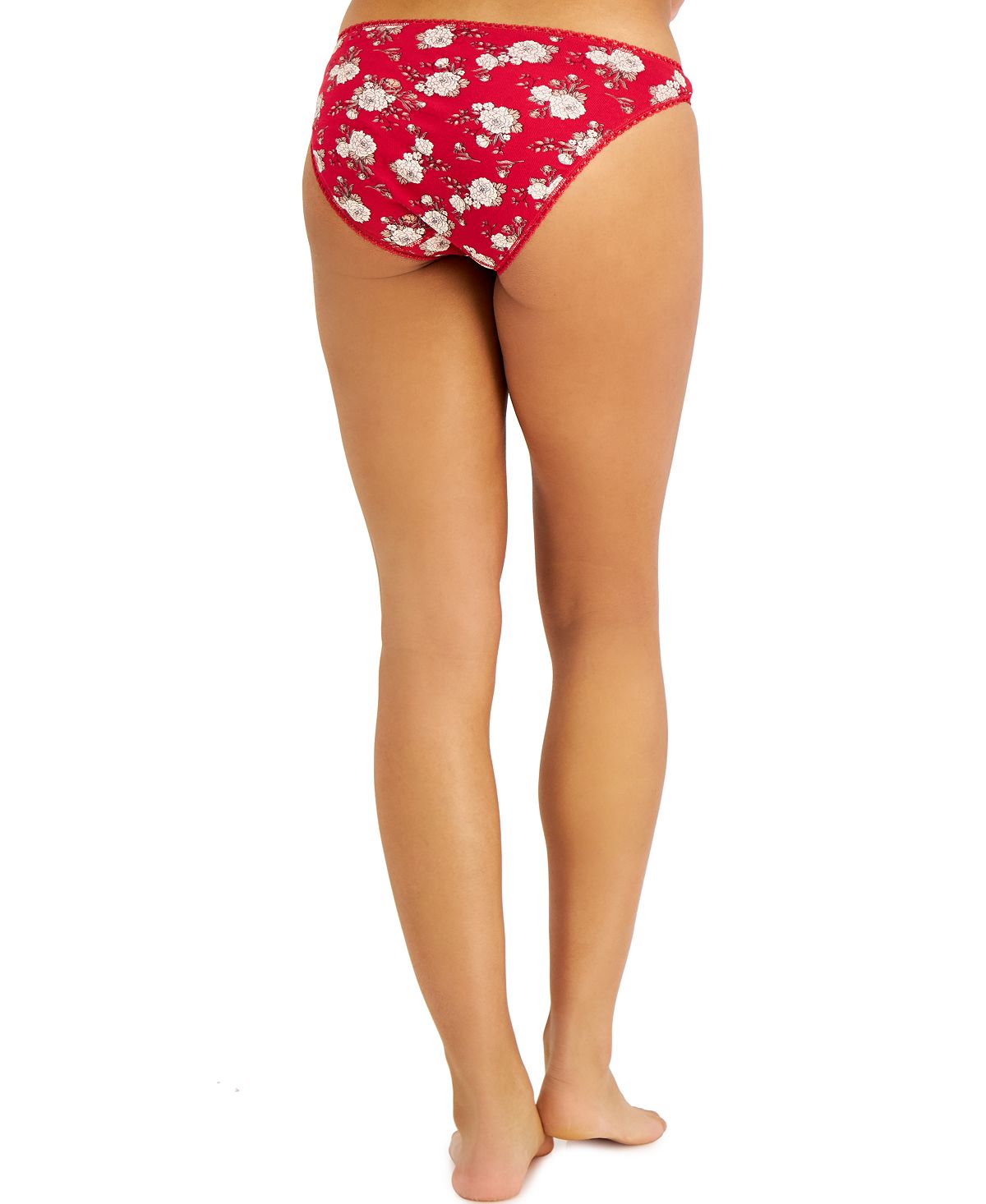 Charter Club Wo Pretty Cotton Bikini Underwear Candy Red