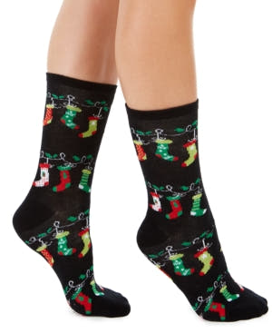 Charter Club Women's Holiday Stockings Crew Socks