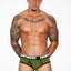 CheapUndies Army Green Impact Fly Brief