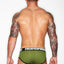 CheapUndies Army Green Impact Fly Brief