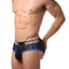 CheapUndies Black/Blue Mesh Brief
