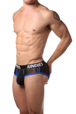 CheapUndies Black/Blue Mesh Brief thumbnail 3