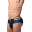 CheapUndies Black/Blue Mesh Brief