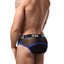 CheapUndies Black/Blue Mesh Brief