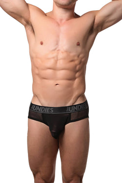CheapUndies Black Exposed Mesh Brief thumbnail 3