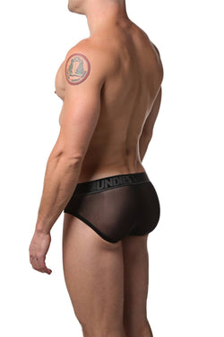 CheapUndies Black Exposed Mesh Brief thumbnail 4