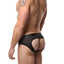 CheapUndies Black Mesh Jock-Brief