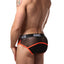 CheapUndies Black/Orange Mesh Brief