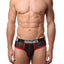 CheapUndies Black/Red Mesh Brief