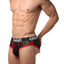 CheapUndies Black/Red Mesh Brief