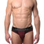 CheapUndies Black/Wine Cool Mesh Brief