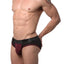 CheapUndies Black/Wine Cool Mesh Brief