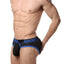 CheapUndies Blue Exposed Sport Mesh Brief